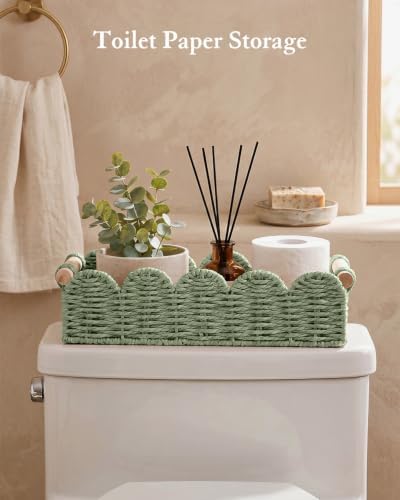 Toilet Paper Storage Basket for Toilet Tank, Bathroom Organizer