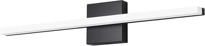 Modern LED Vanity Lights for Bathroom, 24IN 14W Daylight White Black Bathroom Light Fixtures