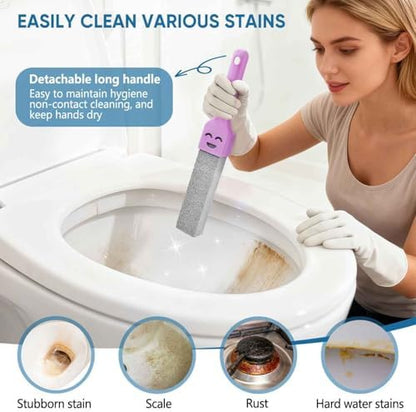 27 Pack Cleaning Pumice Stone Toilet Bowl Stick Cleaner with Handle Hard Water Ring Calcium Buildup Stains Remover Powerfully for Cleaning Toilet Bathtubs Kitchen Sink Grill Pools
