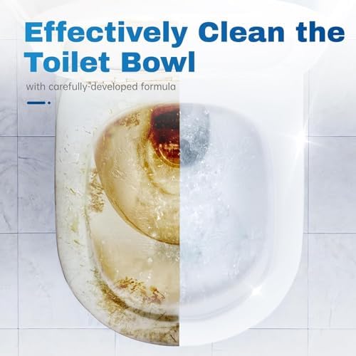 Vacplus Toilet Bowl Cleaner Tablets, 80 Pack, Auto Bleach, Long-Lasting