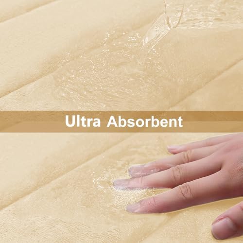 Buganda Memory Foam Bath Mat 30 x 20, Ultra Soft Absorbent Bathroom Rugs