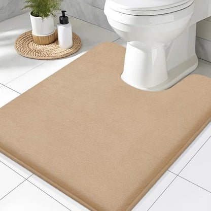 Smiry Memory Foam Toilet Rugs 24x20, Extra Soft Absorbent Bathroom Rugs