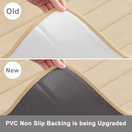 Buganda Memory Foam Bath Mat 30 x 20, Ultra Soft Absorbent Bathroom Rugs