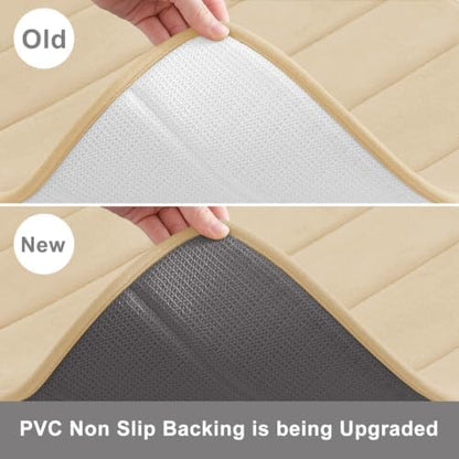 Buganda Memory Foam Bath Mat 30 x 20, Ultra Soft Absorbent Bathroom Rugs