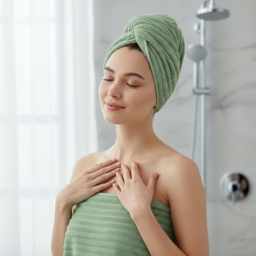 2 Piece Bath Sheets, 40"x80" Bath Towels, Sage Green