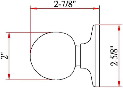 Design House 781856 Ball Dummy Door Knob Satin Nickel