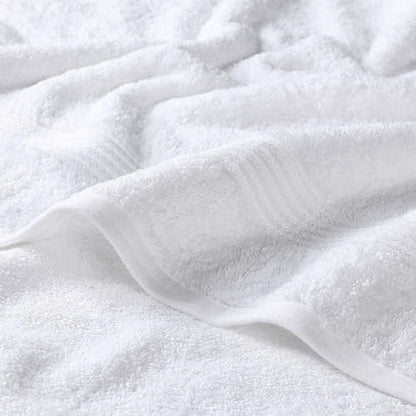 Superior Egyptian Cotton 8-Piece Towel Set, Assorted Towels for Home Bathroom, Guest Bath Decor Essentials, Includes 2 Bath, 4 Hand, 2 Face Towels/Washcloths, Quick Dry, Absorbent, White