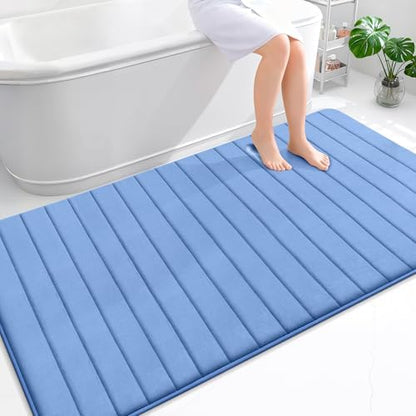 OLANLY Memory Foam Large Bath Mat 70x46, Super Soft Absorbent Bathroom Rugs