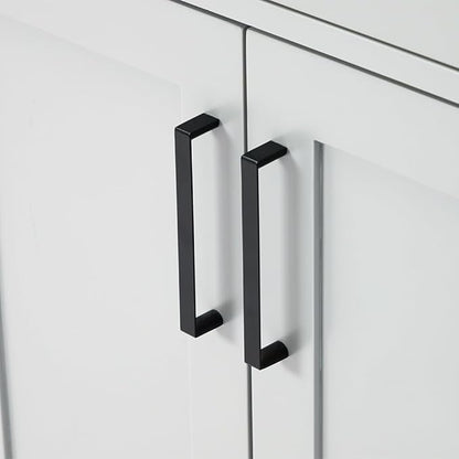 ARIEL Hepburn 72-inch Bathroom Vanity with Sink,Solid Wood, 0.75-inch Italian Carrara Marble Countertop & Backsplash, Double Oval Porcelain Sink, 4 Soft Closing Doors, 6 Dovetail Drawers, Grey
