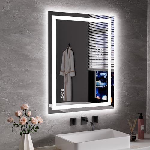 JISOSO LED Bathroom Mirror, Bathroom Vanity Mirror, 28"x36"