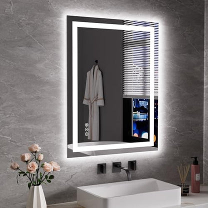 JISOSO LED Bathroom Mirror, Bathroom Vanity Mirror, 28"x36"