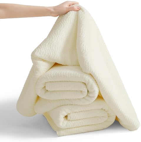 8 Piece Bath Towel Set |2 Oversized Large Bath Sheet,2 Hand Towels,4 Washcloths| Ultra Soft Cozy Bath Towel Set for Bathroom Hotel Gym Spa,Highly Absorbent Quick Dry Bathroom Towel Collections,Cream