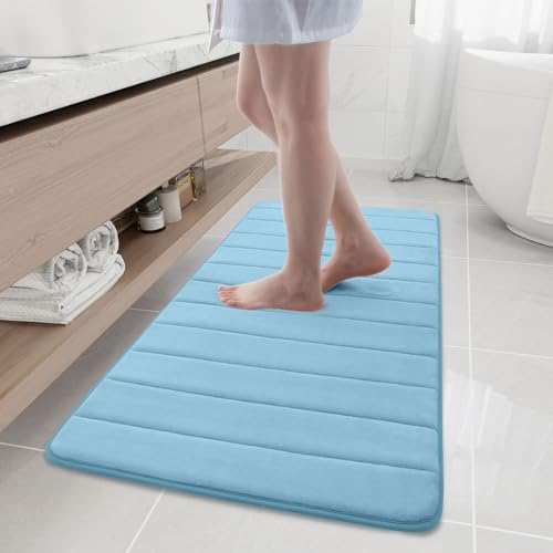 Buganda Memory Foam Bath Mat 47 x 20, Ultra Soft Absorbent Bathroom Rugs