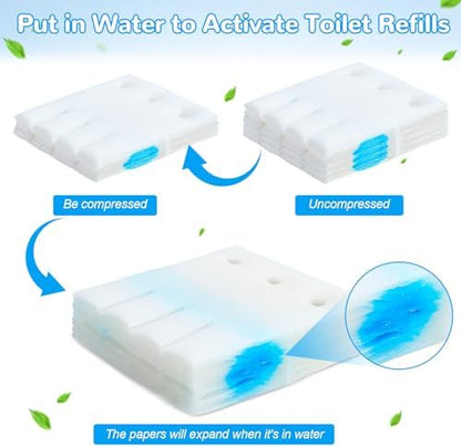 48 Count Flushable Toilet Bowl Cleaner Refills, Toilet Cleaner Refill Pads
