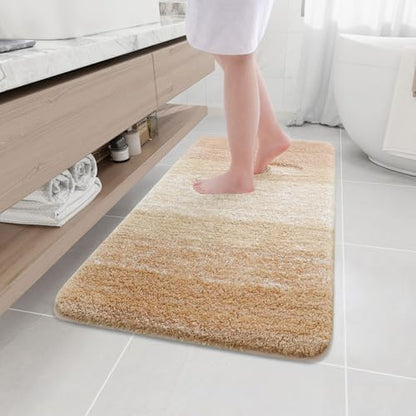 Arotive Microfiber Bathroom Rugs, Shaggy Soft Absorbent Bath Rug, 44x24
