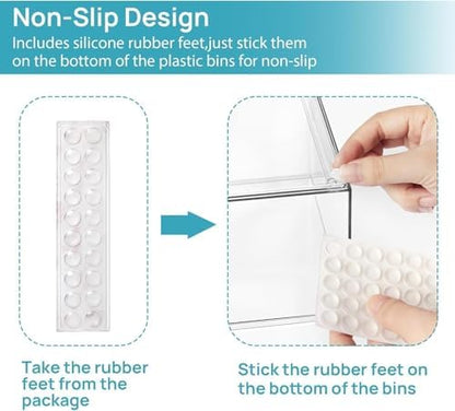 Vtopmart Clear Stackable Storage Drawers Set of 10, Baby Bottle Organizer