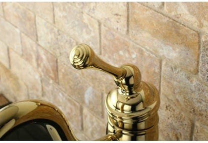 Kingston Brass KB1422BL Heritage Vessel Sink Faucet, 6-1/8", Polished Brass