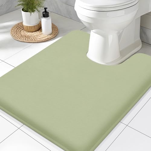 Smiry Memory Foam Toilet Rugs 24x20, Extra Soft Absorbent Bathroom Rugs