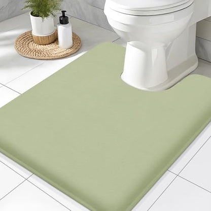 Smiry Memory Foam Toilet Rugs 24x20, Extra Soft Absorbent Bathroom Rugs