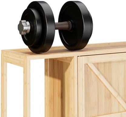 Bamboo Over-the-Toilet Storage Cabinet with Shelves for Small Bathrooms