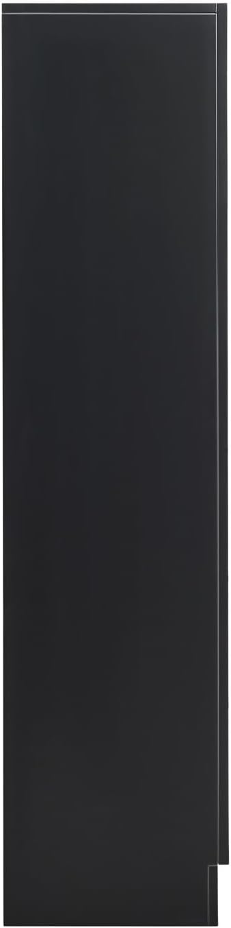 ARIEL Milan Bathroom Storage Cabinet 65”H x 20”W x 16”D Black