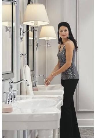 Moen TS42114NL Weymouth Two-Handle Widespread Cross Handle Bathroom Faucet Trim Kit, Valve Required, Polished Nickel