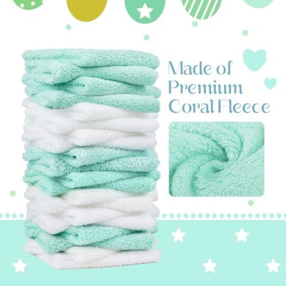 UNIMADE Baby Washcloths, Microfiber Coral Fleece Wash Cloths