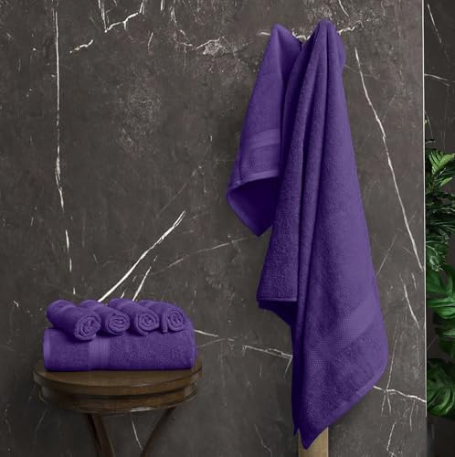 Avalon Towels Purple Bath Towels, Purple Towel Set, 8pc