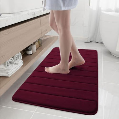Buganda Memory Foam Bath Mat 44 x 24, Ultra Soft Absorbent Bathroom Rugs
