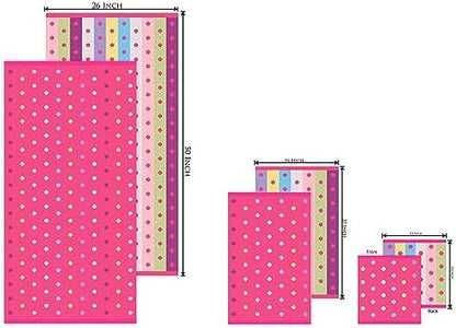ORIGINAL KIDS 6 Piece Towel Set - 100% Cotton Jacquard Bathroom Towel Set