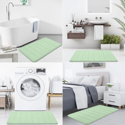 Buganda Memory Foam Bath Mat 59 x 34, Ultra Soft Absorbent Bathroom Rugs
