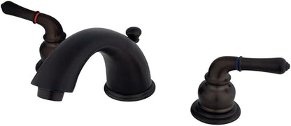 Kingston Brass KB965 Magellan Widespread Bathroom Faucet with Retail Pop-Up, Oil Rubbed Bronze