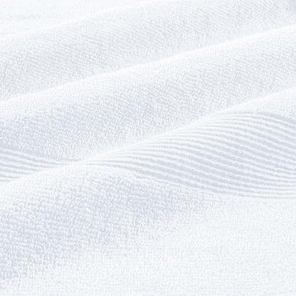 Belizzi Home 8 Piece Towel Set 100% Ring Spun Cotton, 2 Bath Towels 27x54, 2 Hand Towels 16x28 and 4 Washcloths 13x13 - Ultra Soft Highly Absorbent Machine Washable Hotel Spa Quality - White