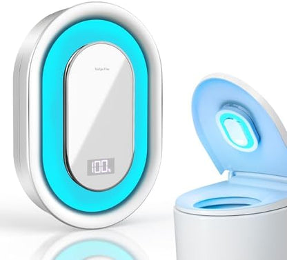 Smart Toilet UV-C Sanitizing &Odor-Control System - Automatic Toilet Cleaner Chemical-Free Deodorizer with Safety Sensor & Long-Life Rechargeable Battery