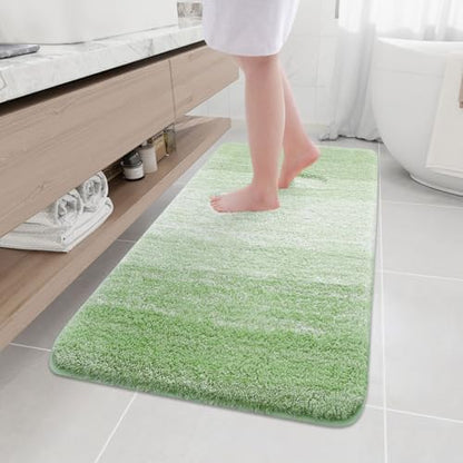 Arotive Microfiber Bathroom Rugs, Shaggy Soft Absorbent Bath Rug, 54x24