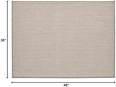 TYUU Large Bathroom Rugs Non Slip Washable Bath Rugs Super Absorbent Bathroom Rug Thin Quick Dry Low Pile Bath Mats, Beige 36"x48"