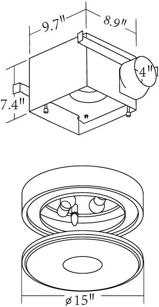 Good Housekeeping Opera (83001) Decorative 110 CFM 3.0 Sones Bathroom Ventilation Exhaust Fan with Light & Night-Light