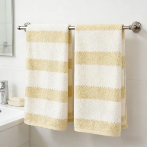 2-Pack Microfiber Bath Towels (27x54 Inches) - Ultra Soft & Quick Dry, 3X Absorbency, Lightweight for Gym, Yoga, Travel & Spa - Perfect for Home, Fitness & Post-Workout