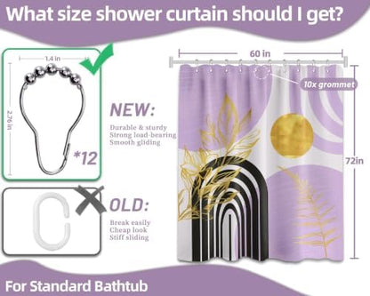 Light Purple Shower Curtain, 60X72 in, Century Modern Girls