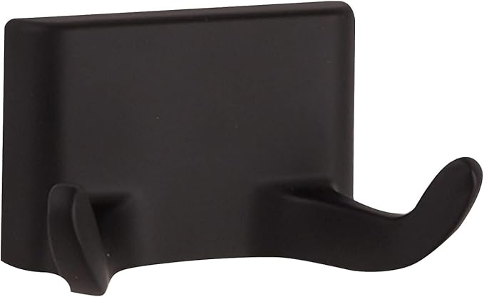Design House Millbridge 4-Piece Bathroom Accessory Set, Matte Black, Includes Towel Bar, Towel Ring, Toilet Paper Holder, and Robe Hook – Design House, 534628
