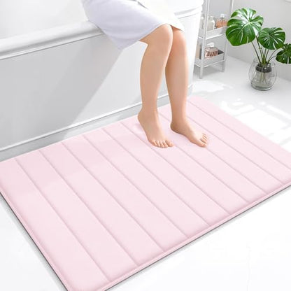 OLANLY Memory Foam Large Bath Mat 44x32, Super Soft Absorbent Bathroom Rugs