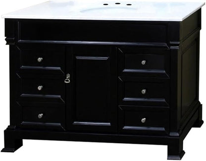 205060-S-ES 60-Inch Single Sink Vanity, Wood, Espresso