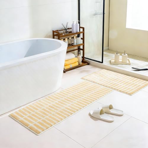 GIB Bathroom Runner Rug 47"x16", Soft Absorbent Long Bath Mat for Bathroom