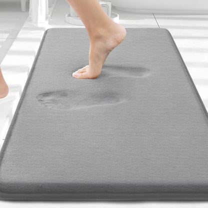 Smiry Memory Foam Bath Mat 30x20, Extra Soft and Absorbent Bathroom Rugs