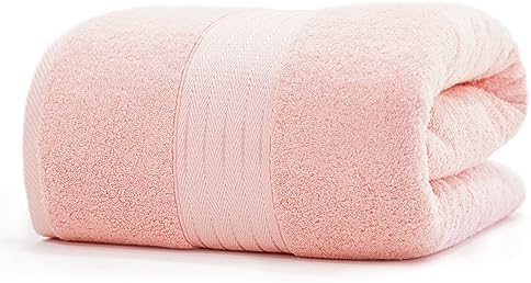 COZYART Luxury Bath Sheet, 35x70, Pink 100% Turkish Cotton 650 GSM