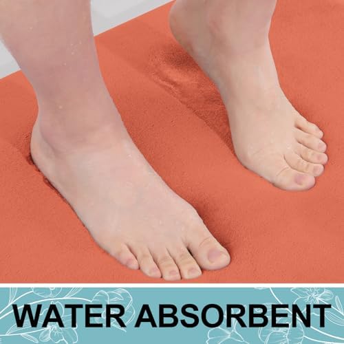Smiry Memory Foam Bath Mat 36x24, Extra Soft and Absorbent Bathroom Rugs