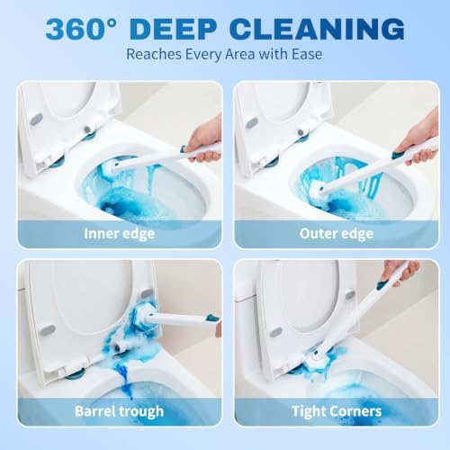 Vacplus Toilet Wand Refills, 30 Count, Disposable, Clorox Compatible, Blue