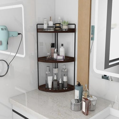 Dorhors Corner Bathroom Organizer Countertop,Vanity Counter Storage Shelf