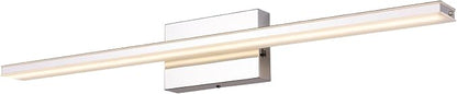 LED Modern Bathroom Vanity Light Fixtures 24W Dimmable 5CCT LED Vanity Light Bar Over Mirror Matte Black Wall Light for Bathroom 31.5 inch Long