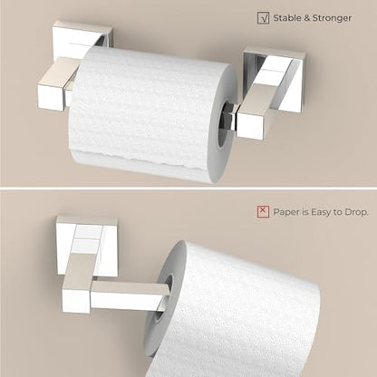 FORIOUS Toilet Paper Holder and Towel Ring Set, Bathroom Accessories Set